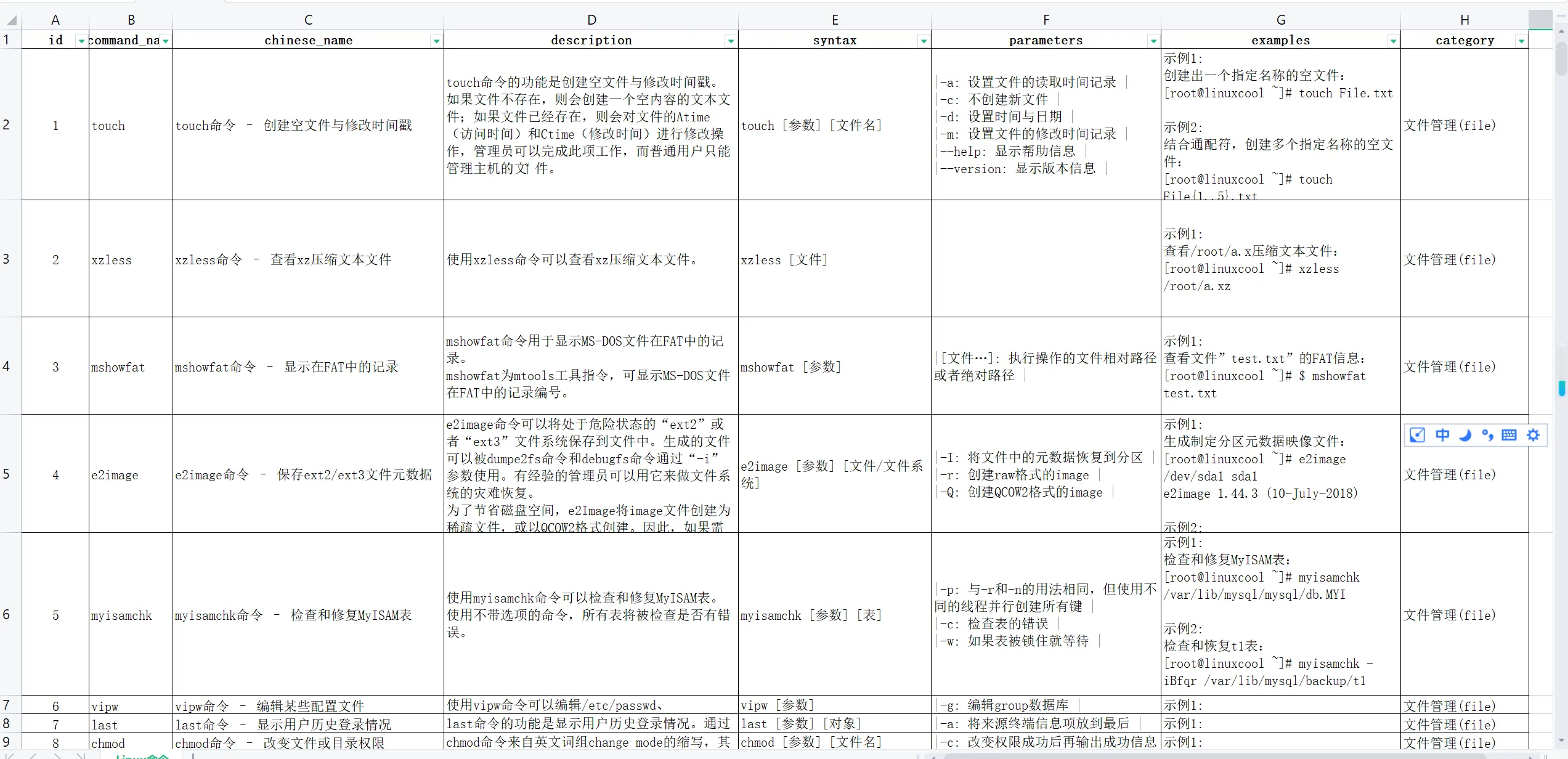 自用整理的linux命令995条(sql+excel)-神游资源网